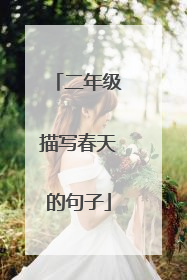 二年级描写春天的句子