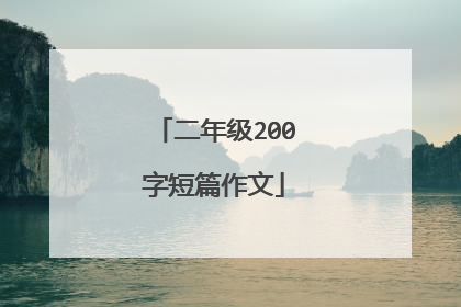 二年级200字短篇作文