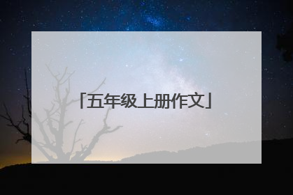 五年级上册作文
