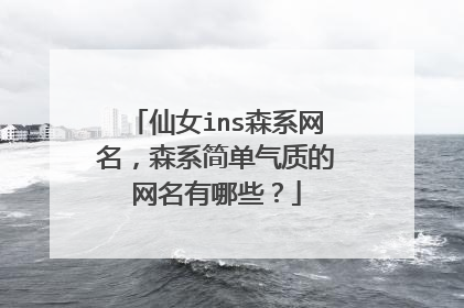 仙女ins森系网名,森系简单气质的网名有哪些?
