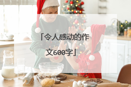 令人感动的作文600字