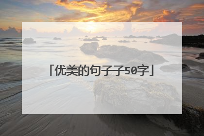 优美的句子子50字