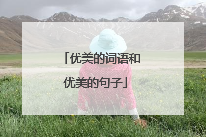 优美的词语和优美的句子