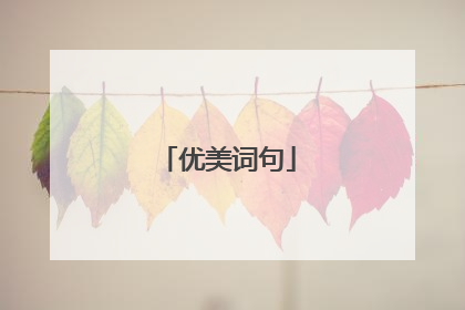 优美词句