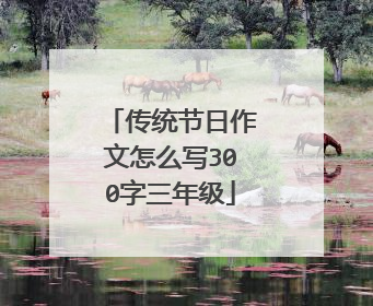 传统节日作文怎么写300字三年级