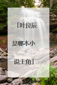 叶良辰是哪本小说主角