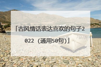 古风情话表达喜欢的句子2022 (通用50句)