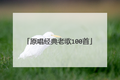 原唱经典老歌100首