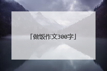 做饭作文300字