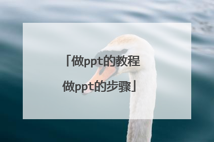 做ppt的教程 做ppt的步骤