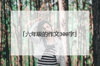 六年级的作文300字