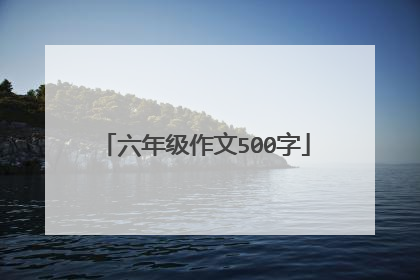 六年级作文500字