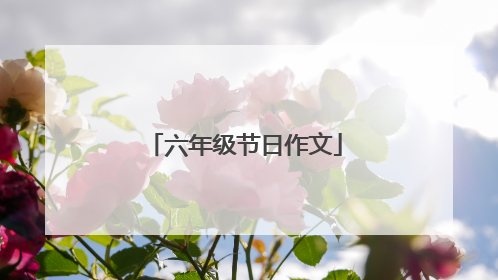 六年级节日作文