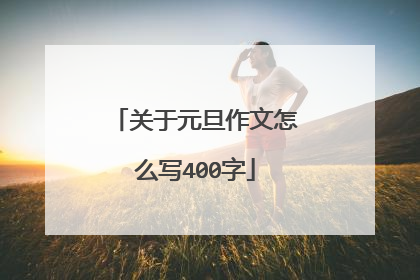 关于元旦作文怎么写400字