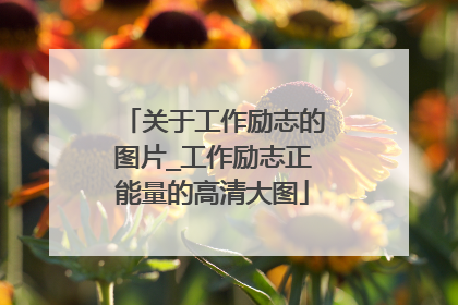 关于工作励志的图片_工作励志正能量的高清大图