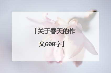 关于春天的作文600字