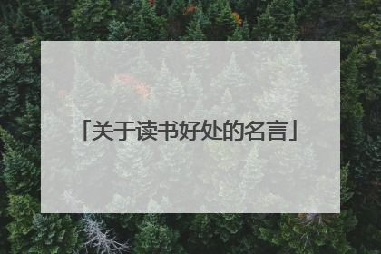 关于读书好处的名言