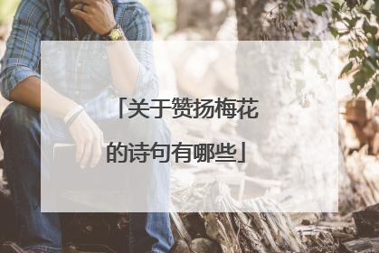关于赞扬梅花的诗句有哪些