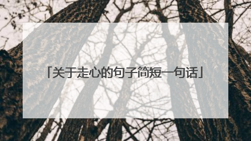 关于走心的句子简短一句话