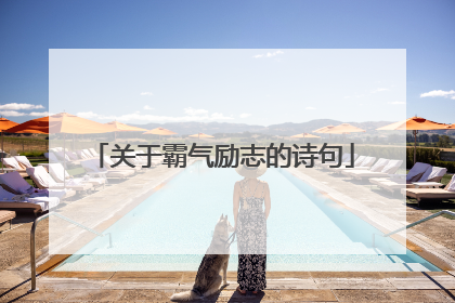 关于霸气励志的诗句