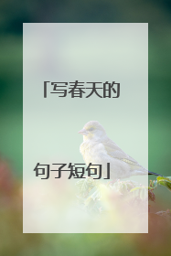 写春天的句子短句