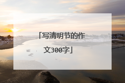 写清明节的作文300字