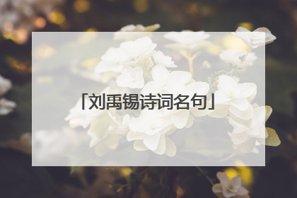 刘禹锡诗词名句