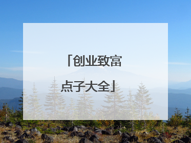 创业致富点子大全