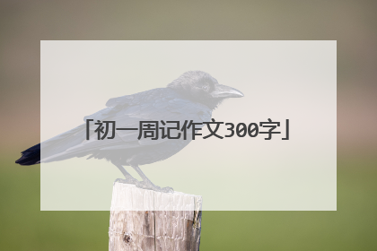 初一周记作文300字