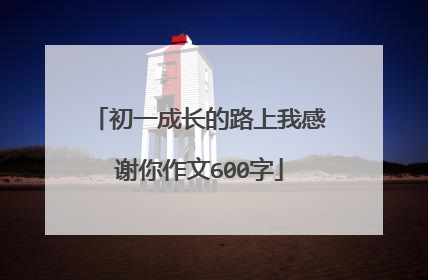 初一成长的路上我感谢你作文600字