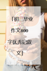 初三毕业作文800字优秀记叙文