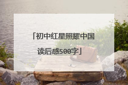 初中红星照耀中国读后感500字