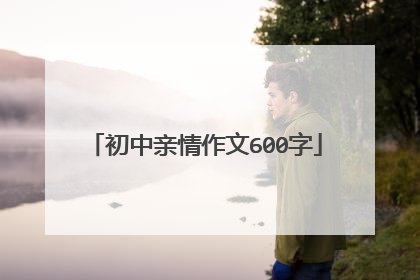 初中亲情作文600字
