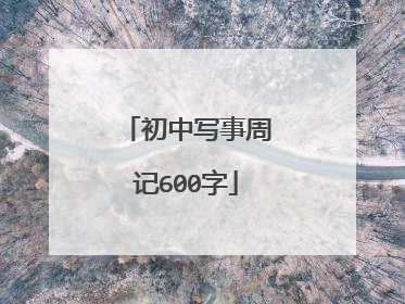 初中写事周记600字