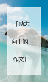 励志向上的作文