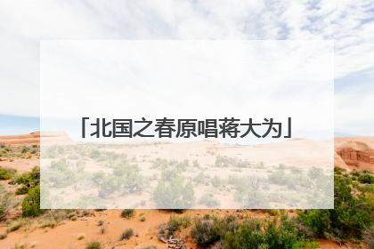北国之春原唱蒋大为