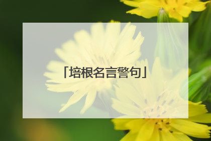 培根名言警句