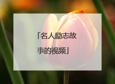 名人励志故事的视频