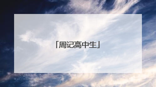 周记高中生