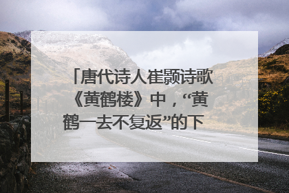 唐代诗人崔颢诗歌《黄鹤楼》中,“黄鹤一去不复返”的下一句是什么?