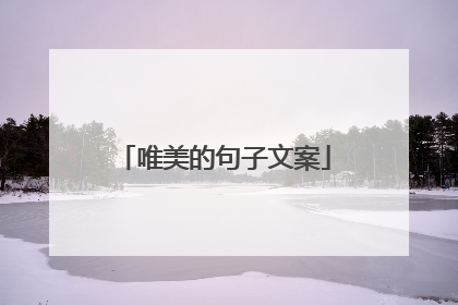 唯美的句子文案
