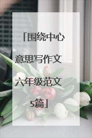 围绕中心意思写作文六年级范文5篇