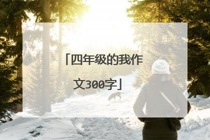 四年级的我作文300字