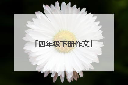 四年级下册作文