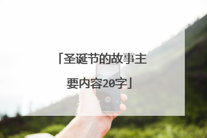 圣诞节的故事主 要内容20字