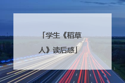 学生《稻草人》读后感