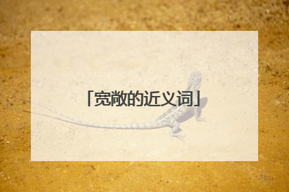 宽敞的近义词