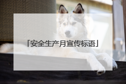 安全生产月宣传标语