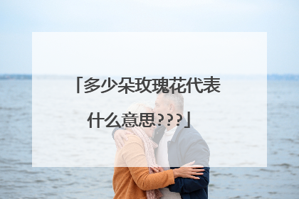 多少朵玫瑰花代表什么意思???