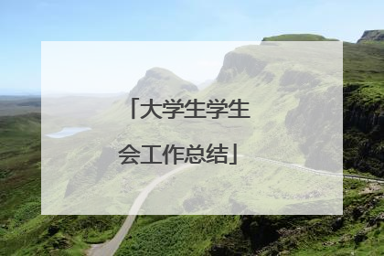大学生学生会工作总结